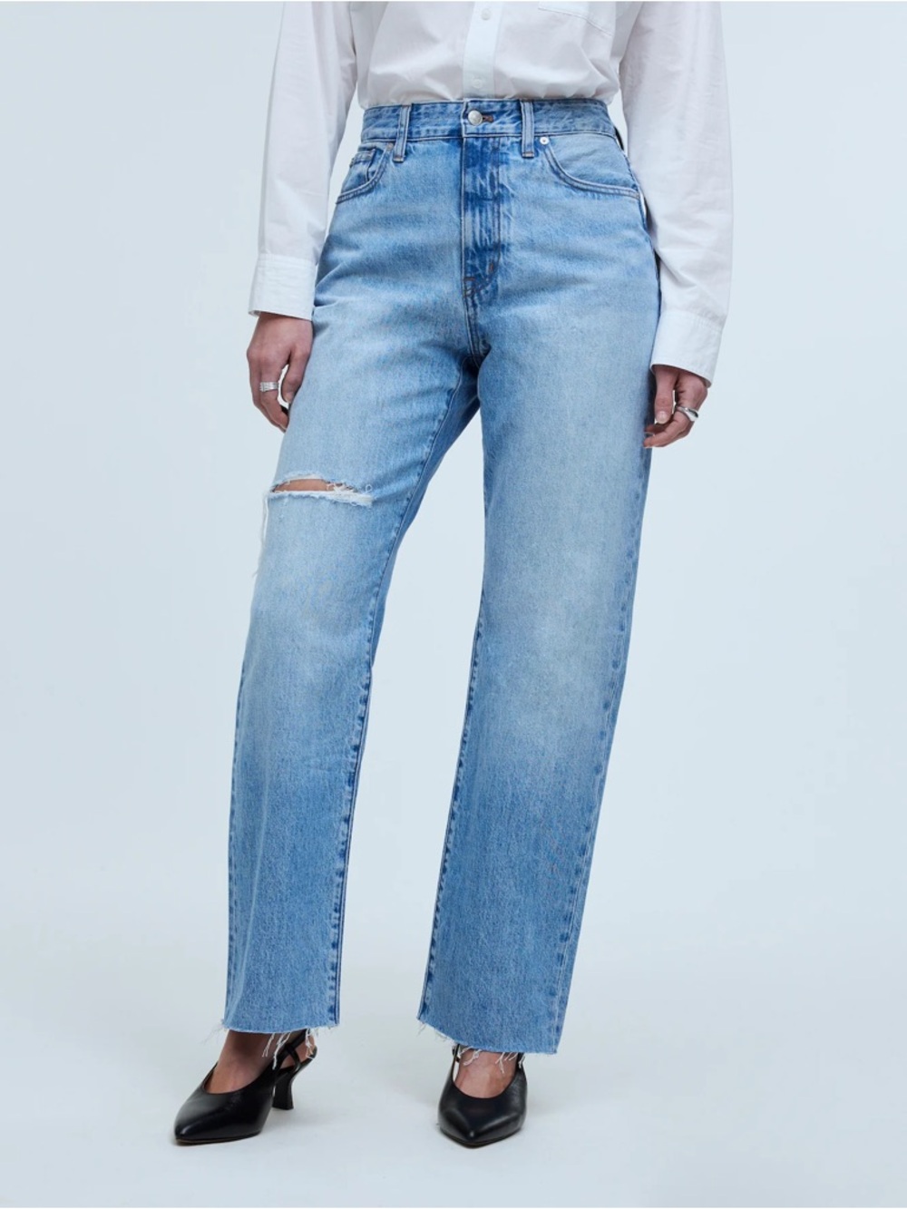 Madewell Light Blue 90s Straight Leg Jeans